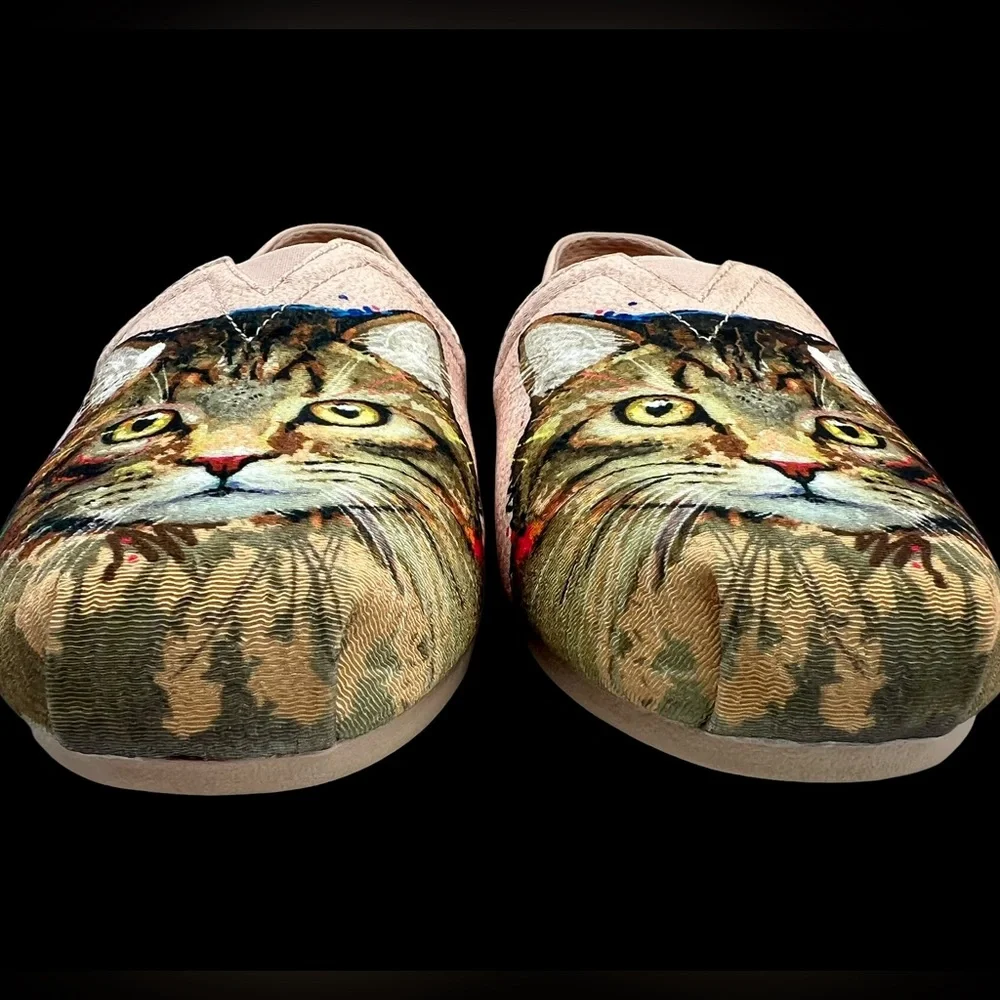 BOBS from Skechers Plush Cats Rule Light Pink Memory Foam Sz 10 - Picture 4 of 14